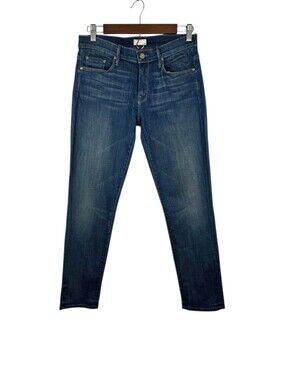 MOTHER The Skinny Not Skinny Ankle Slim Fit Denim Jeans Happy Medium Size 26